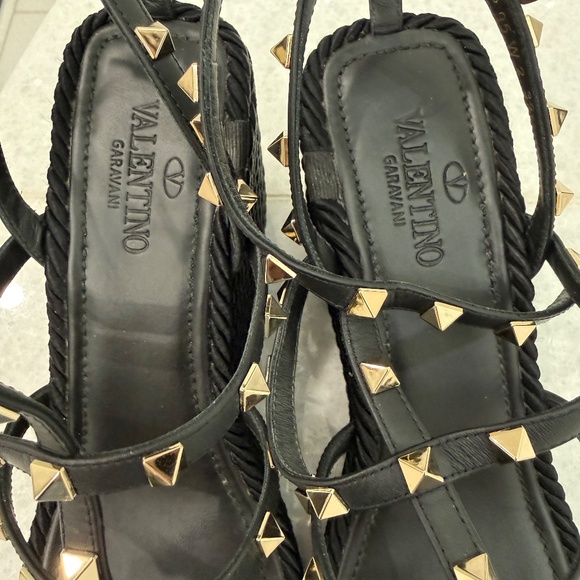 Valentino Wedge sandal in black size 39 - Picture 5 of 6